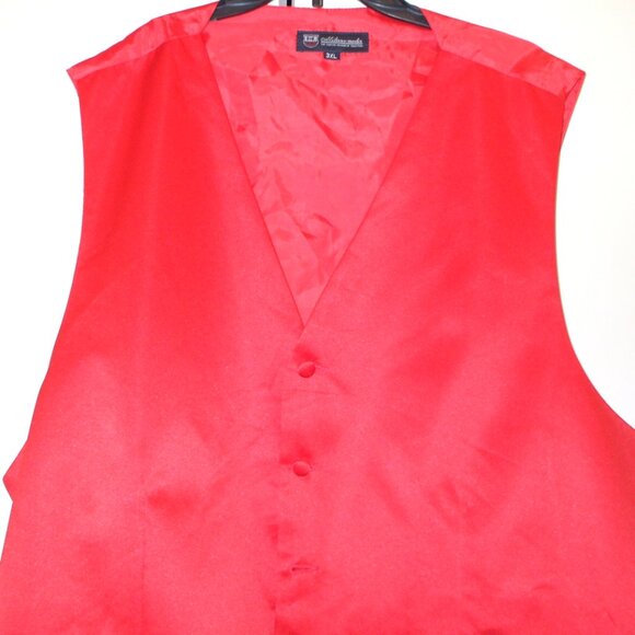 Big Man Milano Moda Men's Red Vest - 3 XL - Picture 3 of 4